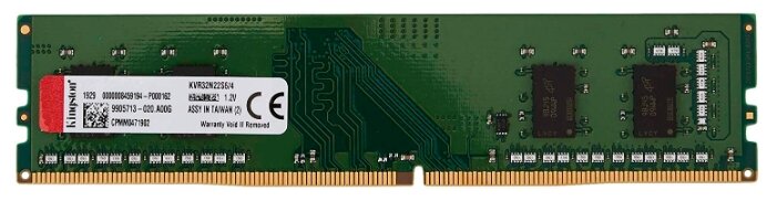картинка Оперативная память DDR4 Desktop Kingston  KVR32N22S6/4, 4GB от магазина itmag.kz