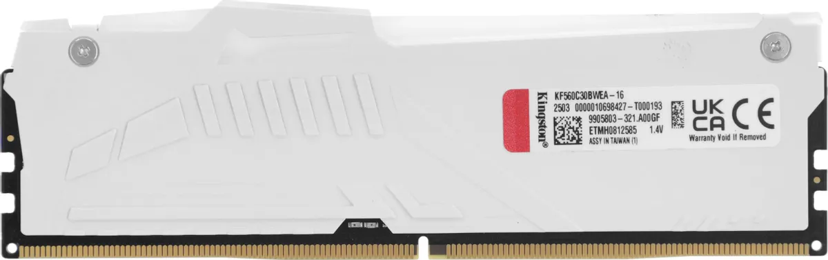 Оперативная память Kingston FURY Beast RGB DDR5 16GB 6000MT/s - White (KF560C30BWEA-16) фото