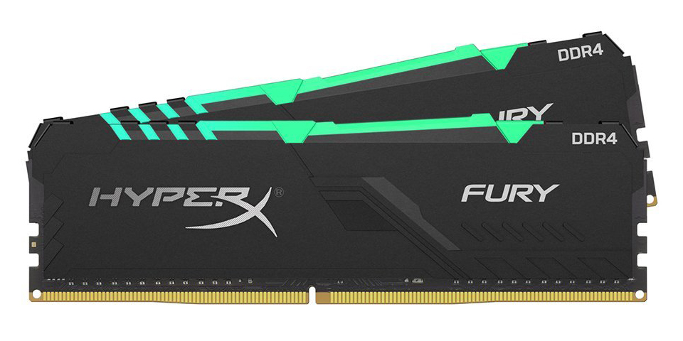 картинка Оперативная память Kingston HyperX Fury RGB HX434C16FB3AK2/16 DDR4 16G (2x8G) 3466MHz от магазина itmag.kz