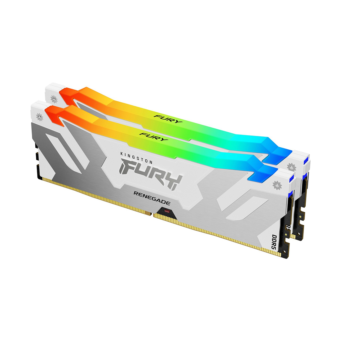 картинка Комплект модулей памяти Kingston FURY Renegade RGB White XMP KF560C32RWAK2-32 DDR5 32GB (Kit 2x16GB) от магазина itmag.kz