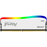 картинка Оперативная память Kingston 16GB 3200MT/s DDR4 CL16 DIMM FURY Beast White RGB SE от магазина itmag.kz