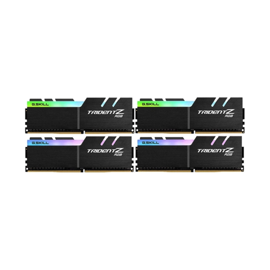 картинка Комплект модулей памяти G.SKILL TridentZ RGB F4-3200C16Q-128GTZR DDR4 128GB (Kit 4x32GB) 3200MHz от магазина itmag.kz