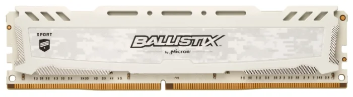 картинка Оперативная память 16GB DDR4 3200 MT/s Crucial Ballistix Sport LT PC4-25600 UDIMM 16-18-18-36 Unbuffered NON-ECC 1.35V Wite BLS16G4D32AESE от магазина itmag.kz