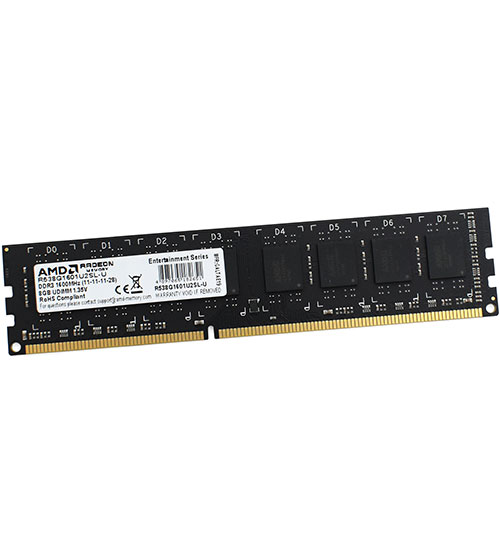 картинка Оперативная память 8Gb DDR3 1600MHz AMD Radeon R5 Entertainment Series (R538G1601U2SL-U) от магазина itmag.kz