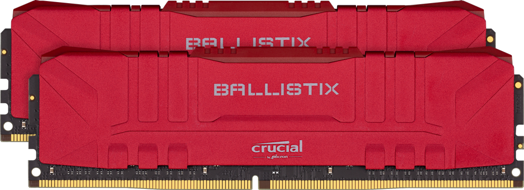 картинка Оперативная память 16GB KIT (2x8Gb) DDR4 2666MHz Crucial Ballistix Desktop Gaming Memory Red PC4-21300 UDIMM 1.2V BL2K8G26C16U4R от магазина itmag.kz