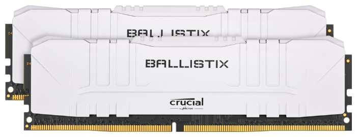 картинка Оперативная память 16GB KIT (2x8Gb) DDR4 3200MHz Crucial Ballistix Gaming White PC4-25600 1.35V BL2K8G32C16U4W от магазина itmag.kz