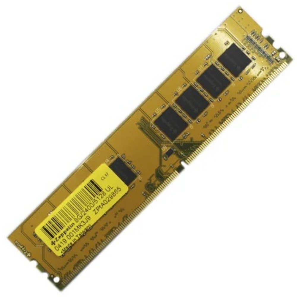 картинка Оперативная память DDR4 PC-19200 (2400 MHz)  8Gb Zeppelin  <512x8, Gold PCB> от магазина itmag.kz