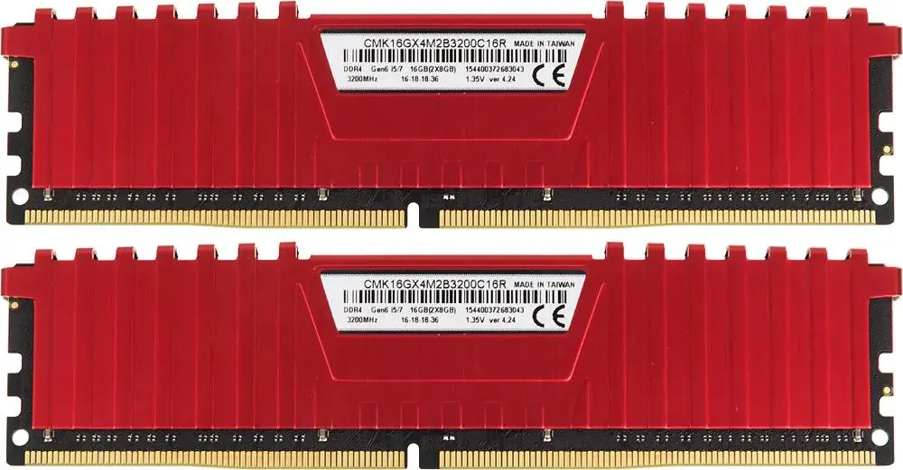 Оперативная память Corsair Vengeance LPX, DDR4 16 GB kit (2x8GB) 3200MHz (CMK16GX4M2B3200C16R) фото