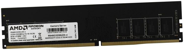 картинка Оперативная память  8GB DDR4 3200Hz AMD Radeon R9 Gamer Series (R948G3206U2S-U) от магазина itmag.kz