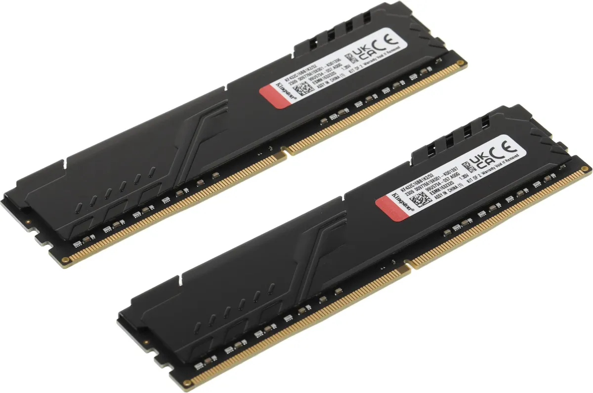 Оперативная память Kingston Fury Beast DDR4 DIMM 32Gb KIT (2x16) 3200MHz (KF432C16BB1K2/32WP) фото