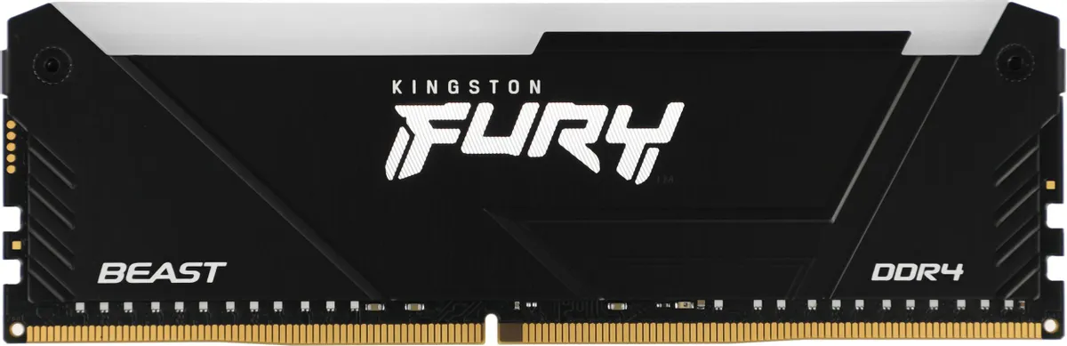 Оперативная память Kingston Fury Beast RGB DDR4 DIMM 8Gb 3200MHz (KF432C16BB2A/8WP) фото
