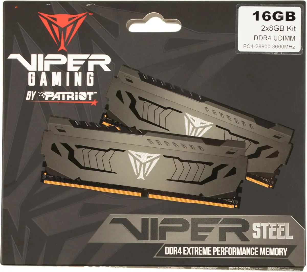 Оперативная память Patriot Viper Steel DDR4 16 GB kit (2x8GB) 3200MHz (PVS416G360C8K) фото