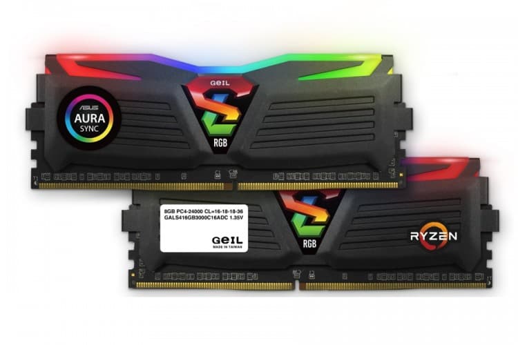 картинка Оперативная память SUPER LUCE RGB SYN SERIES Kit 32GB (2x16GB) GEIL DDR4 3200MHz PC4-25600 GLWS432GB3200C16ADC Black от магазина itmag.kz