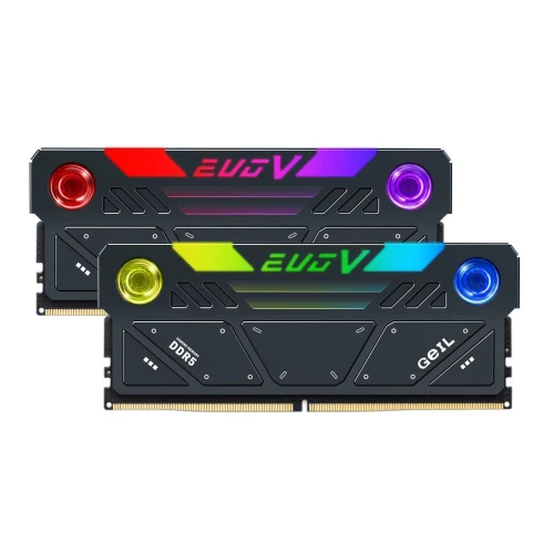 картинка Оперативная память с RGB подсветкой 32GB Kit (2x16GB) GEIL EVO V RGB 8000Mhz DDR5  от магазина itmag.kz