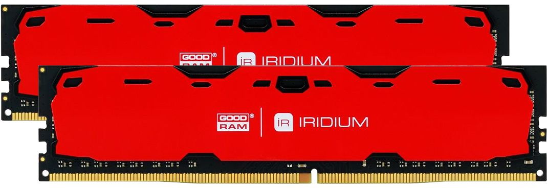 картинка Оперативная память 16GB Kit (2x8GB) DDR4 2400Mhz GOODRAM IRDM RED PC4-19200 IR-R2400D464L15S/16GDC от магазина itmag.kz
