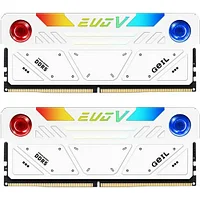 Оперативная память с RGB подсветкой 32GB Kit (2x16GB) GEIL EVO V RGB 7200Mhz DDR5&nbsp; White&nbsp; (GESW532GB7200C36ADC) фото