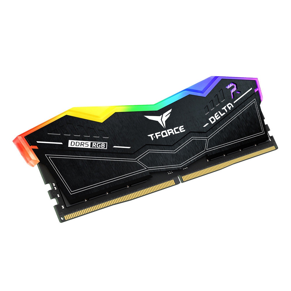 Оперативная память Team Group DELTA RGB DDR5 64GB Kit (2x32GB) 6000MHz Black (FF3D564G6000HC38JDC01) фото