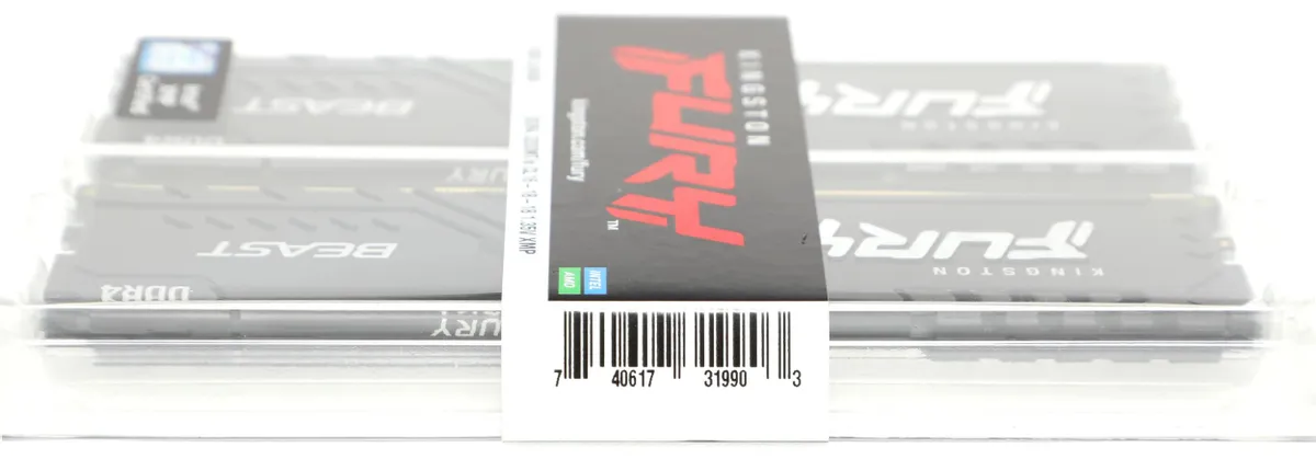 Оперативная память Kingston Fury Beast, DIMM DDR4 16 GB kit (2x8GB) <3200MHz> (KF432C16BBK2/16WP) фото