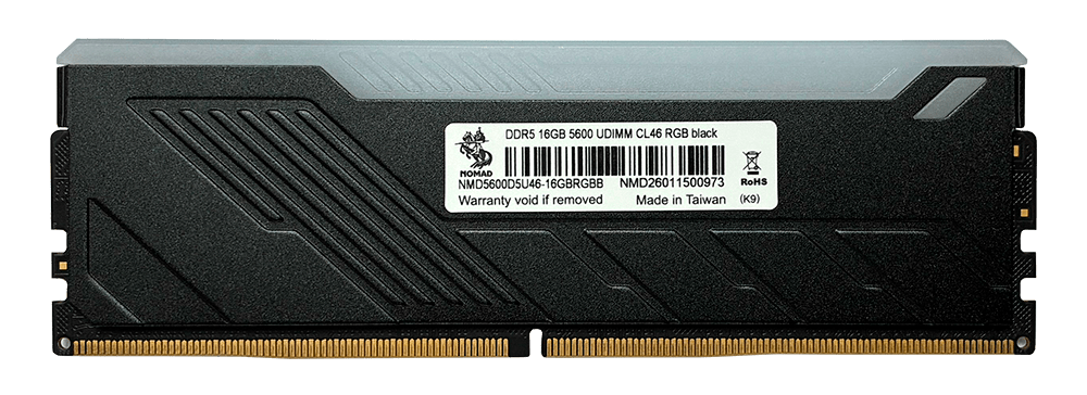 Оперативная память NOMAD NMD5600D5U46-16GBRGBB DDR5 16GB 5600MHz - Black (NMD5600D5U46-16GBRGBB) фото