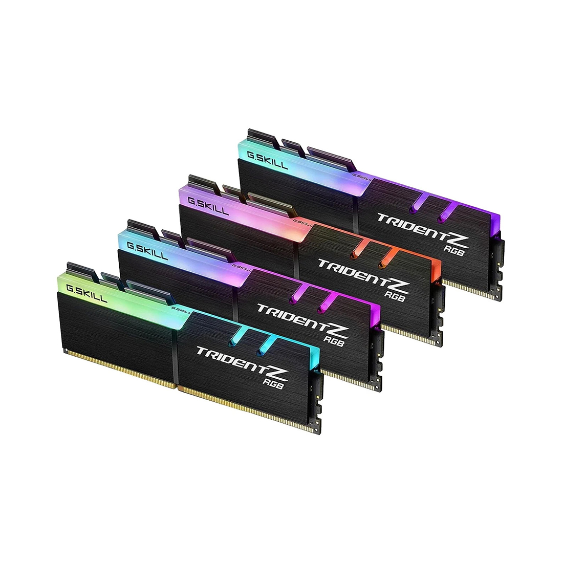 картинка Комплект модулей памяти G.SKILL TridentZ RGB F4-3600C19Q-32GTZRB DDR4 32GB (Kit 4x8GB) 3600MHz от магазина itmag.kz
