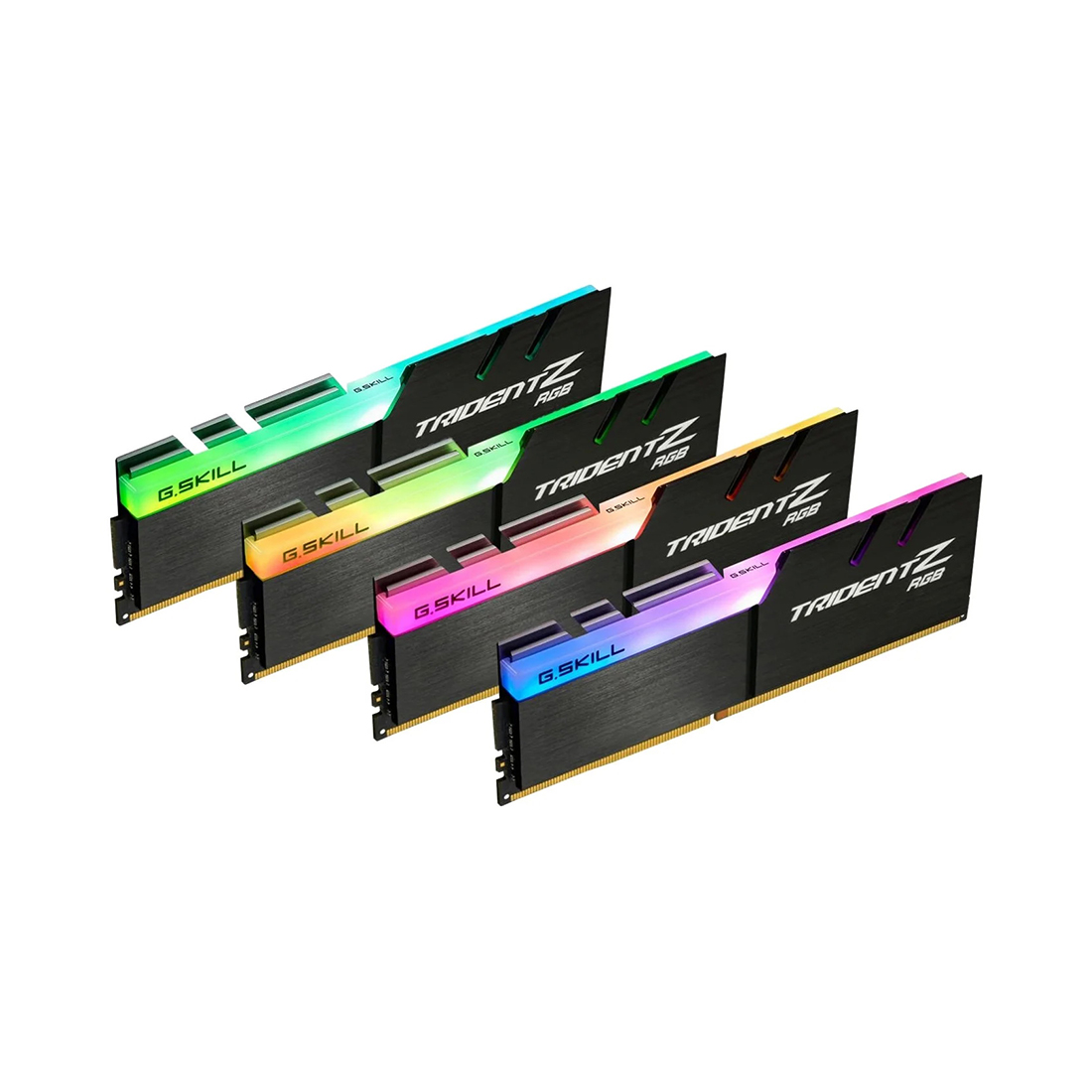 картинка Комплект модулей памяти G.SKILL TridentZ RGB F4-3600C19Q-32GTZRB DDR4 32GB (Kit 4x8GB) 3600MHz от магазина itmag.kz