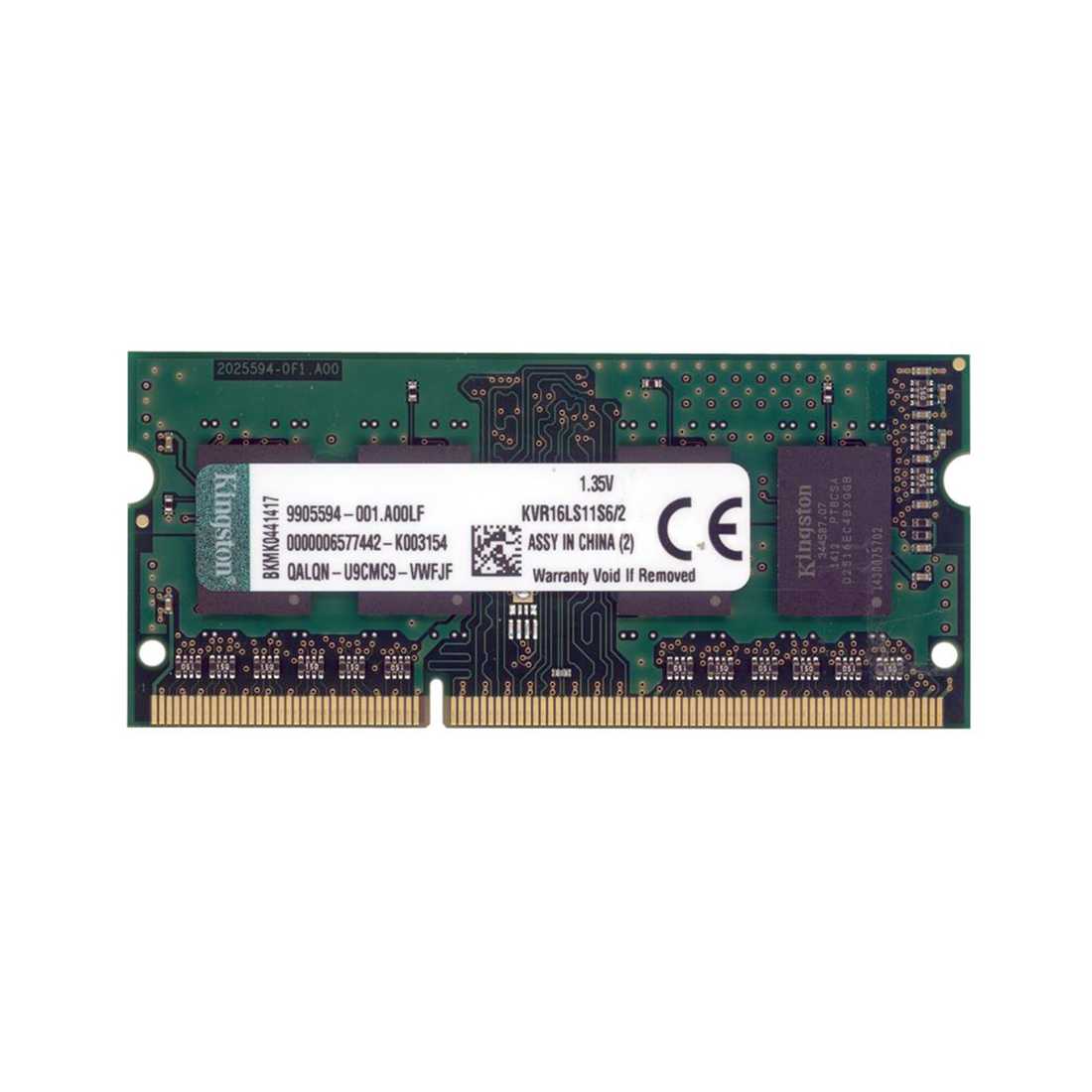 картинка Оперативная память Kingston ValueRAM KVR16LS11S6/2 DDR3 2GB 1600MHz от магазина itmag.kz