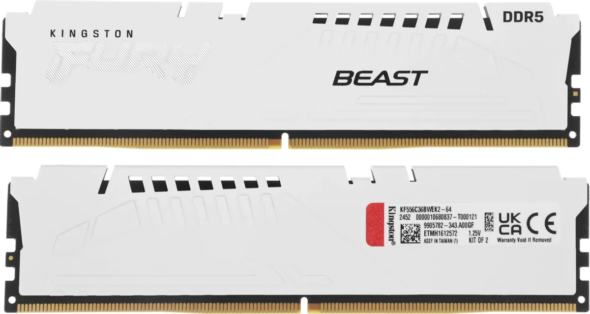 Оперативная память DIMM DDR5 64 GB kit (KF556C36BWEK2-64) фото