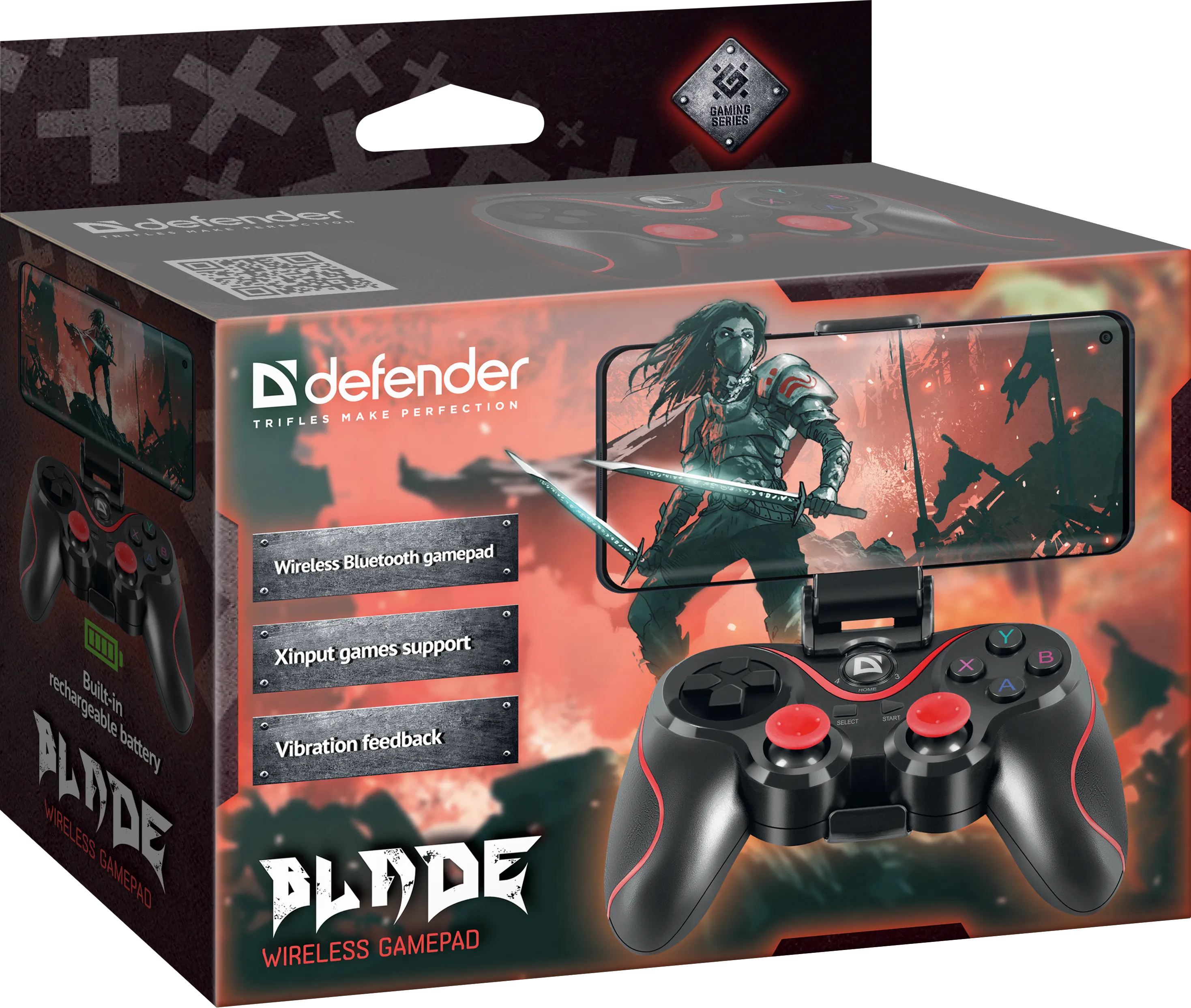 Геймпад Defender Blade, 12 кнопок, 4-поз джойстик, 2 D-Pad, USB (64397) фото