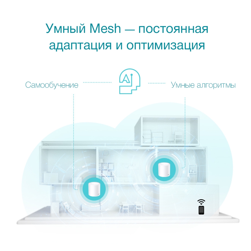 Беспроводная MESH-система TP-Link Deco X50 (DECO X50(3-PACK)V1.0-1.20) фото