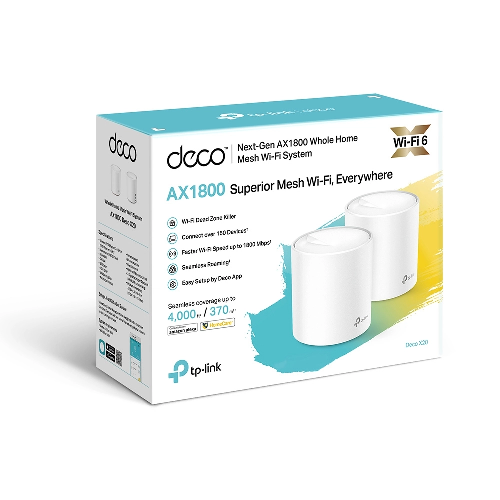 Домашняя Mesh Wi-Fi система GbE AX3000 Tp-Link Deco X60 (2-pack) (Deco X60(2-pack)(EU)) фото
