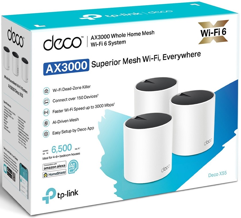Беспроводная MESH-система Wi-Fi TP-Link Deco X55(3-pack) (Deco X55(3-pack)) фото
