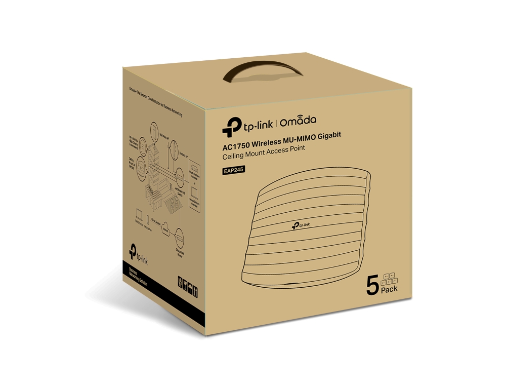 Точка доступа потолочная TP-Link EAP245 5-pack (EAP245(5-pack)) фото