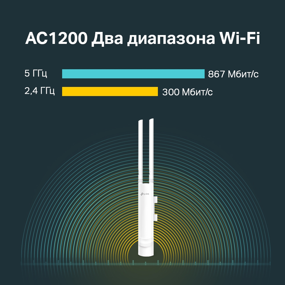 Точка доступа наружная Tp-Link EAP225-Outdoor (EAP225-Outdoor(EU)) - 6960 (EAP225-Outdoor) фото