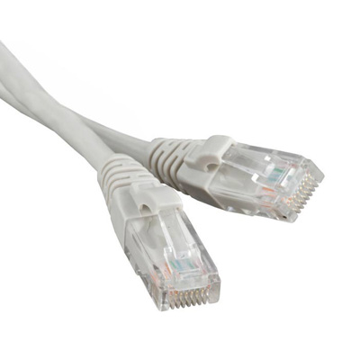 Патч-корд TWT UTP кат.6, с заливными колпачками, 5.0 м, серый (TWT-45-45-5.0/6-GY) фото