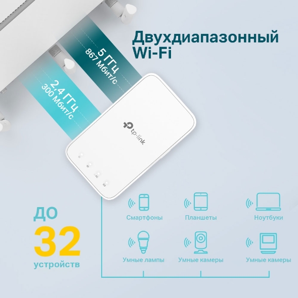 Усилитель сигнала TP-Link RE300 (RE300(RU) V1.0/RE300(RU) V2.0) фото