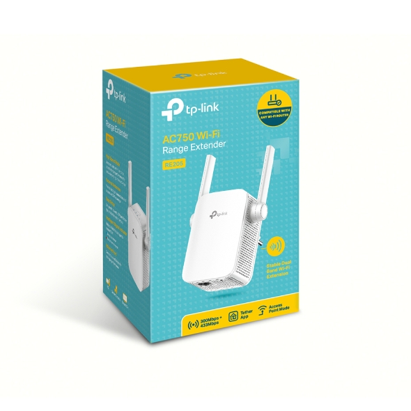 Усилитель сигнала TP-Link RE205 (RE205(EU) V3.0/RE205(EU) V4.0) фото