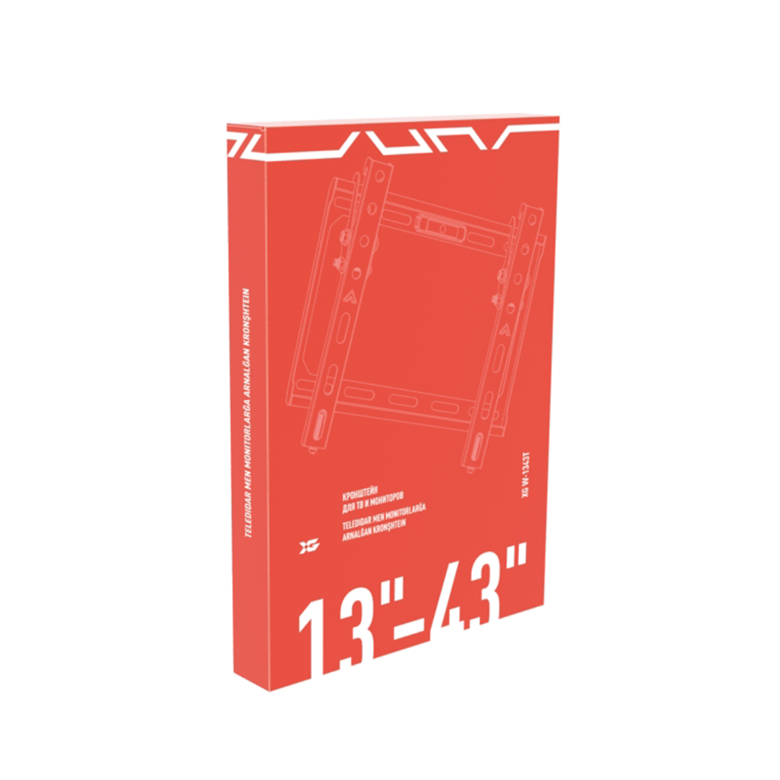 Кронштейн XG W-1343T для ТВ и мониторов 13"-43" (W-1343T) фото