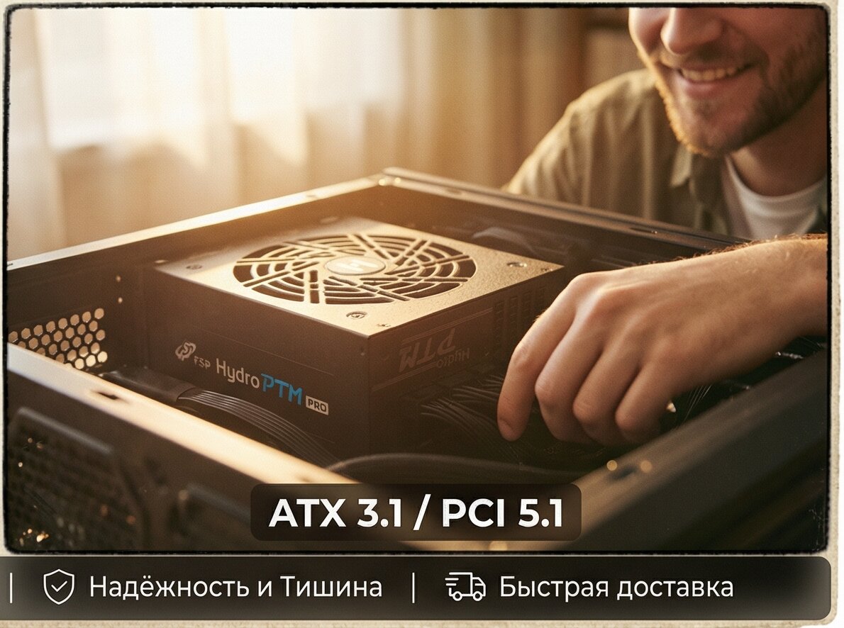 Блок питания FSP HPT2-1650M, 1650W, FULL MODULAR, ATX PLATINUM, Reatil (PPA16F0109) фото
