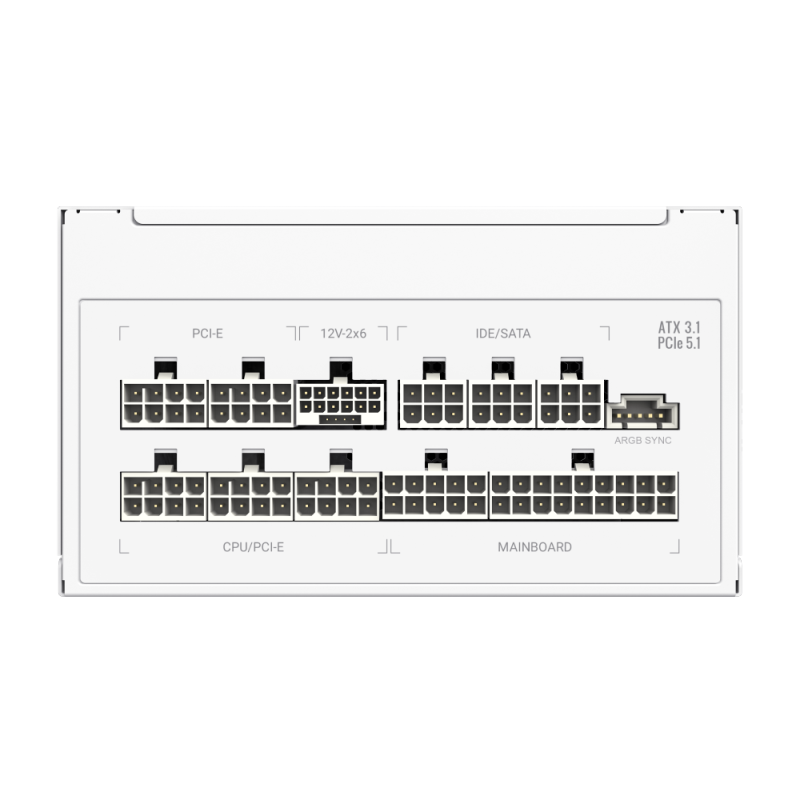 Блок питания Gamemax RGB PRO 1300P WH Platinum (2110-1300B0026) фото