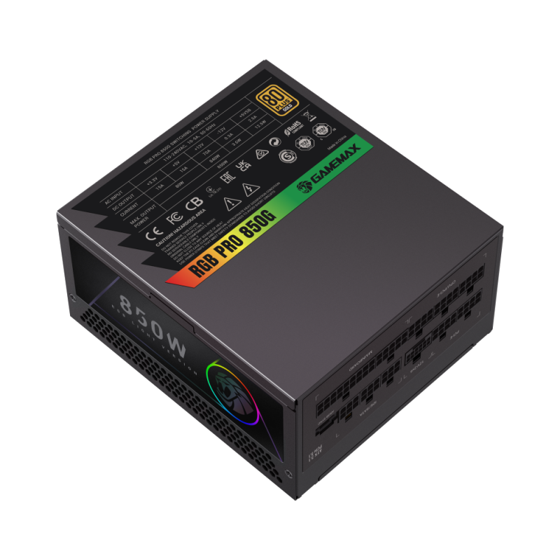 Блок питания Gamemax RGB PRO 850G Gold (2141-0850B0019) фото