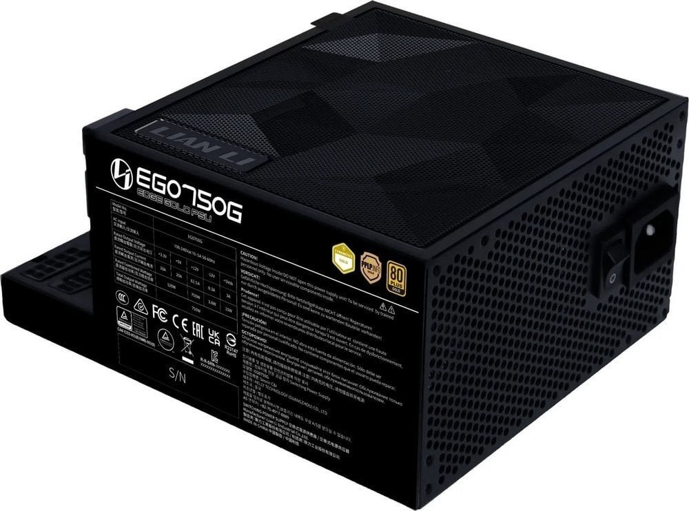 Блок питания Lian Li Edge Gold BLACK 750W (G9P.EG0750G.B000.EU) фото
