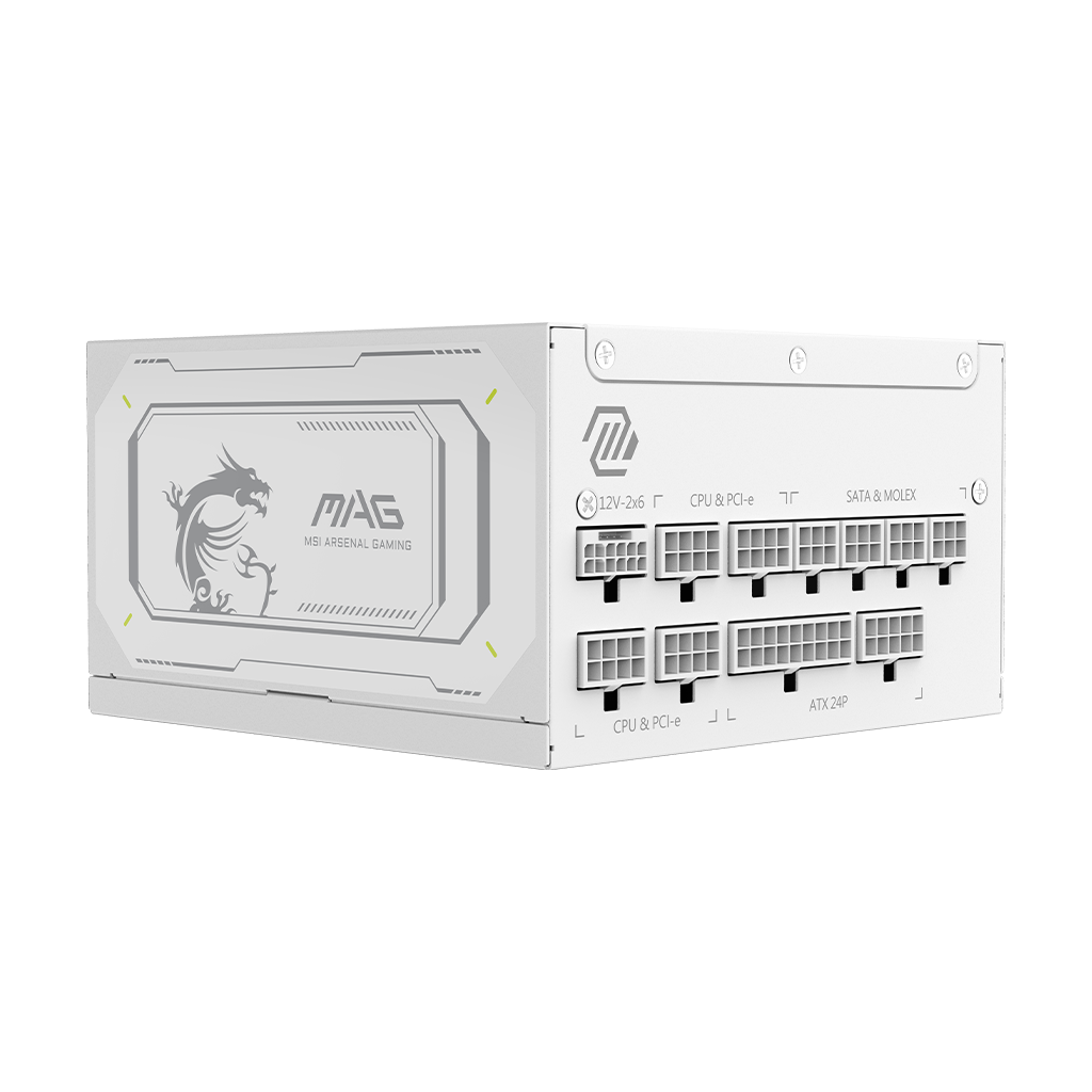 Блок питания MSI MAG A1000GL PCIE5 WHITE, 1000W (MAG A1000GL PCIE5 WHITE) фото