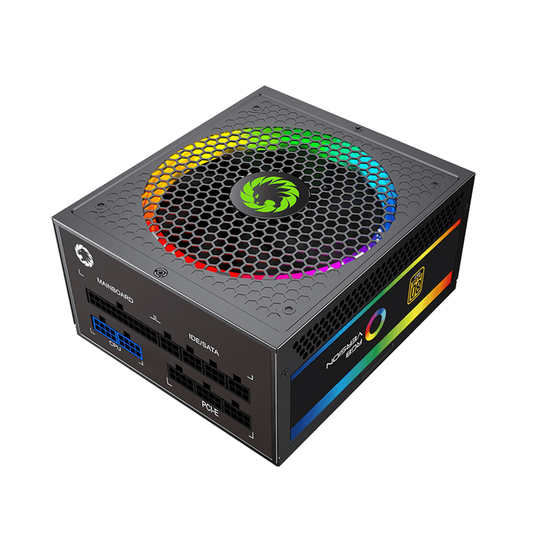 картинка Блок питания Gamemax RGB 550W Rainbow (Gold) от магазина itmag.kz