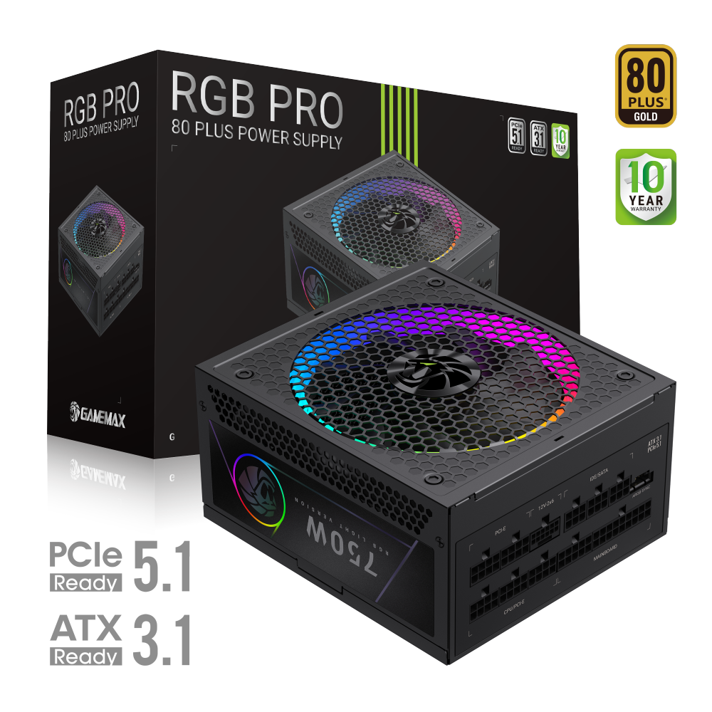 Блок питания Gamemax RGB PRO 750G (2141-0750B0018) фото