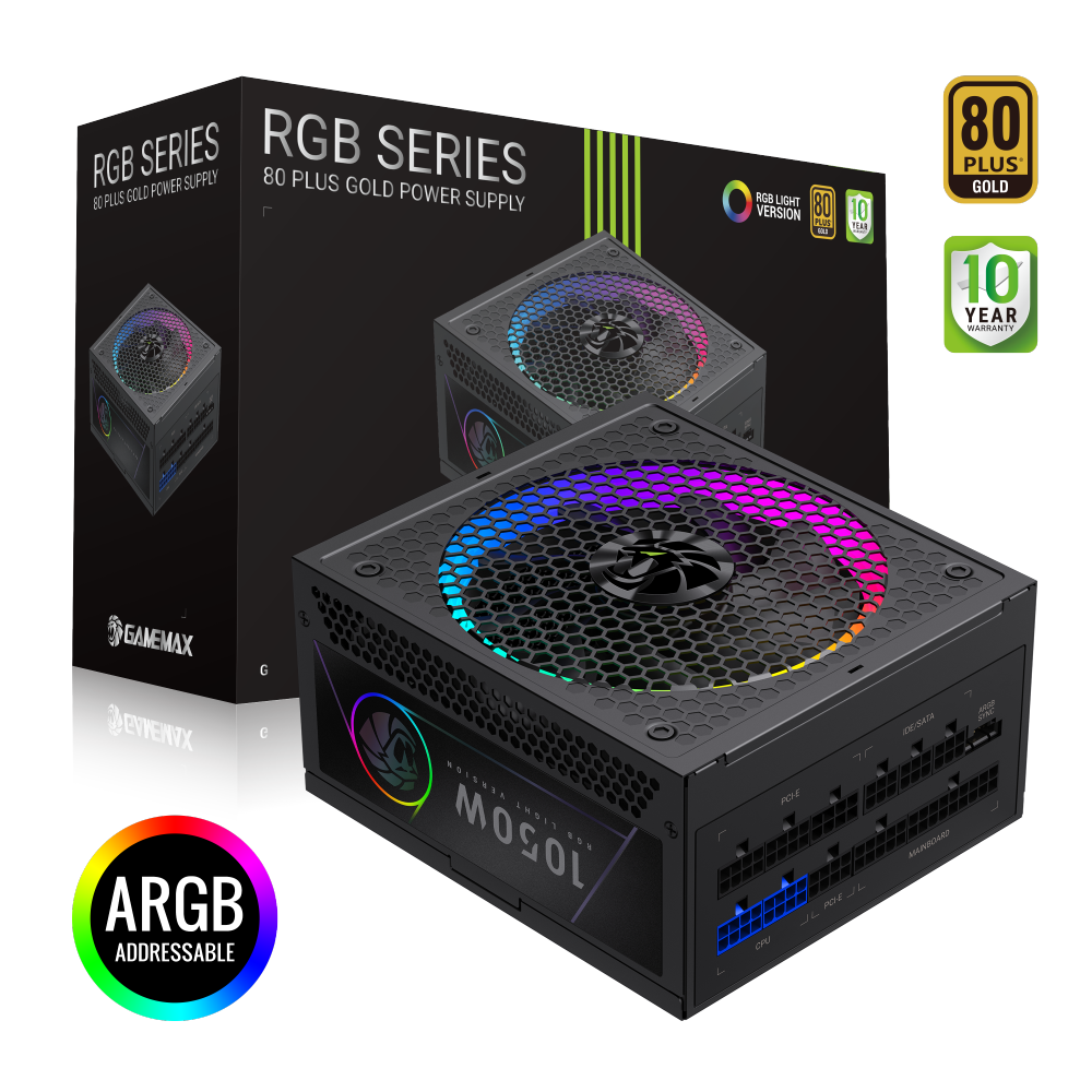 Блок питания Gamemax RGB 1050G (2109-1050B0043) фото