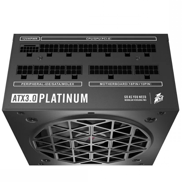 картинка Блок питания ATX 1000W 1Stplayer NGDP1000, Platinum Black от магазина itmag.kz