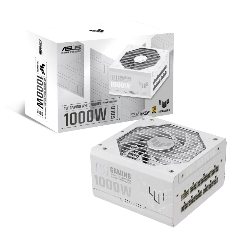  Блок питания ASUS TUF Gaming 1000W Gold White Edition (TUF-GAMING-1000G-WHITE) фото