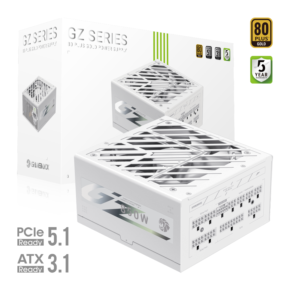 Блок питания Gamemax GZ 850G White (2121-0850B0053) фото