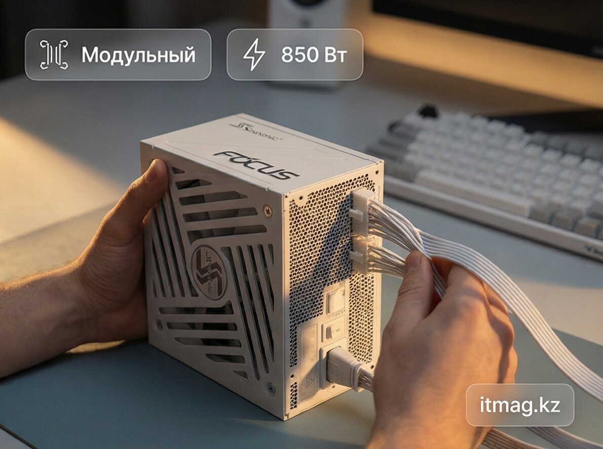 Блок питаня ATX Seasonic Focus GX-850-White, 80 Plus Gold, ATX3.0, 850W (SRP-FGX851-A5A32SF) фото