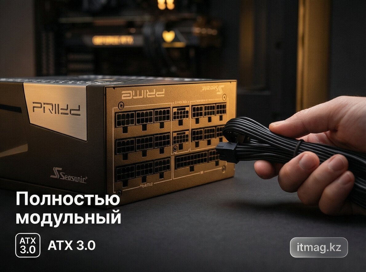  Блок питаня ATX Seasonic Prime PX-2200, 2200W, 80PLUS Platinum, ATX3.0 (SRP-PPX222-A5A22ST) фото